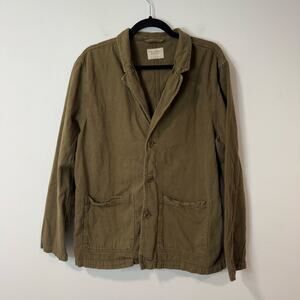 Nudie Jeans Co Women's Blazer Jacket Organic Cotton Lagen Look Green XL